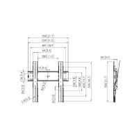 Produktbild för Vogel's Professional PFW 6410 konsol - för LCD-display - svart
