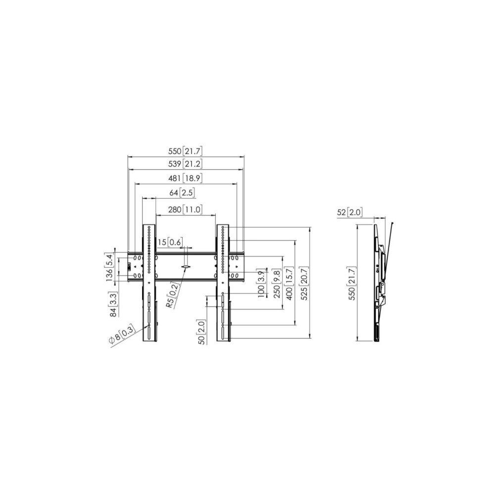 Produktbild för Vogel's Professional PFW 6410 konsol - för LCD-display - svart