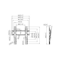 Produktbild för Vogel's Professional PFW 6410 konsol - för LCD-display - svart
