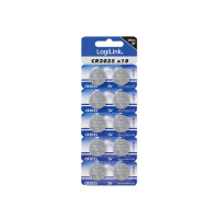 Produktbild för LogiLink Ultra Power CR2025 batteri x CR2025 - Li (paket om 10)