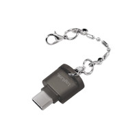 Produktbild för LogiLink USB-C to microSD Card reader as a key chain - kortläsare - USB-C