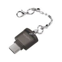Produktbild för LogiLink USB-C to microSD Card reader as a key chain - kortläsare - USB-C