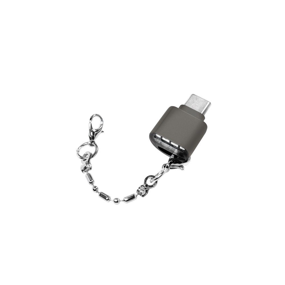 Produktbild för LogiLink USB-C to microSD Card reader as a key chain - kortläsare - USB-C