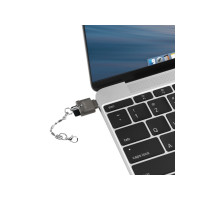 Produktbild för LogiLink USB-C to microSD Card reader as a key chain - kortläsare - USB-C