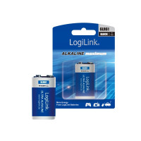 Produktbild för LogiLink Block batteri x 6LR61 - alkaliskt