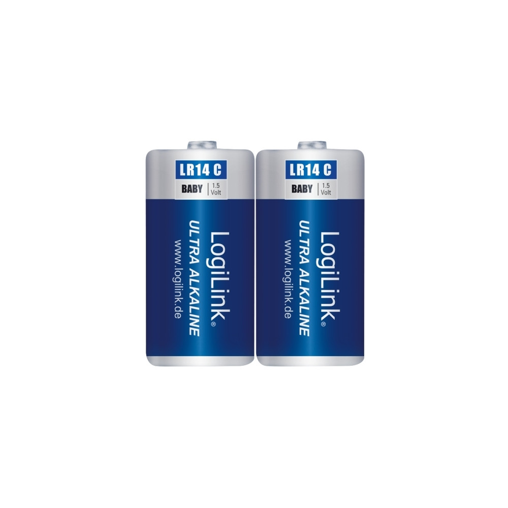 Produktbild för LogiLink Baby batteri - 2 x LR14-/C-typ - alkaliskt