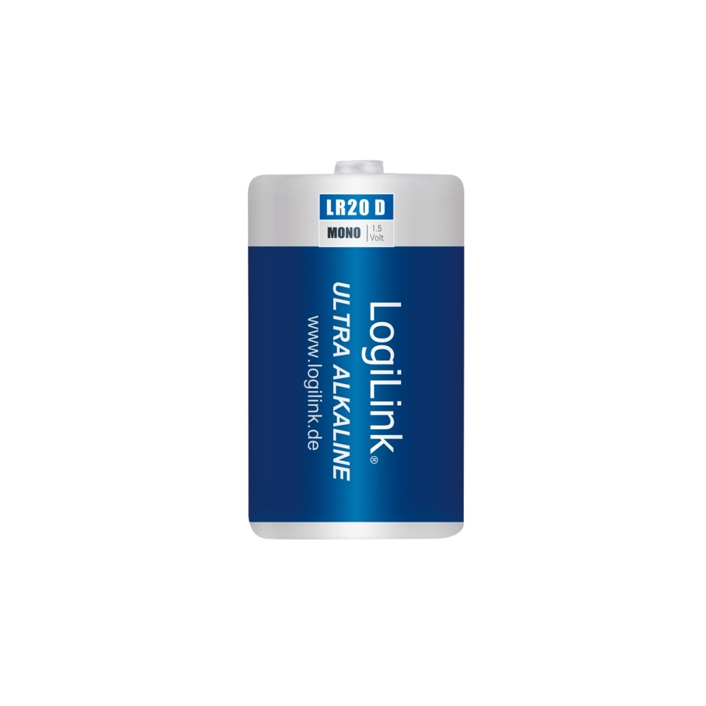 Produktbild för LogiLink Mono batteri - 2 x D - alkaliskt