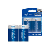 Produktbild för LogiLink Mono batteri - 2 x D - alkaliskt