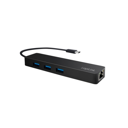 LogiLink LogiLink USB-C hub, 3 ports + Gigabit adapter - hubb - 3 portar