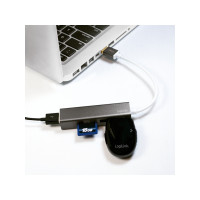 Produktbild för LogiLink USB 3.0 3-Port Hub with Card Reader - hubb - 3 portar