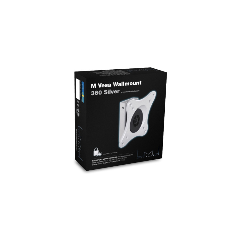 Produktbild för Multibrackets M VESA Wallmount 360 monteringssats - för LCD-TV - silver