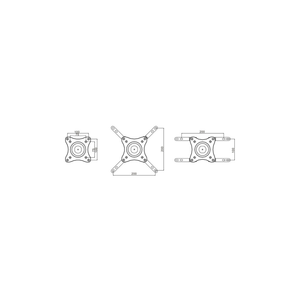 Produktbild för Multibrackets M VESA Wallmount 360 monteringssats - för LCD-TV - silver