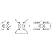 Produktbild för Multibrackets M VESA Wallmount 360 monteringssats - för LCD-TV - silver
