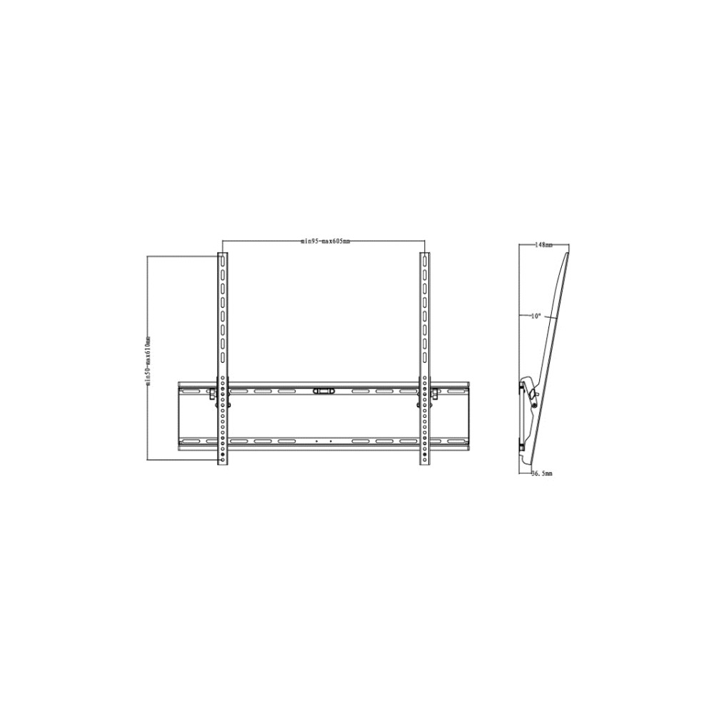 Produktbild för Multibrackets M Universal Tilt Wallmount Large monteringssats - svart