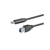 Produktbild för LogiLink - USB typ C-kabel - USB Type B till USB-C - 2 m
