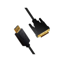 Produktbild för LogiLink - videoadapterkabel - DisplayPort till DVI-D - 5 m