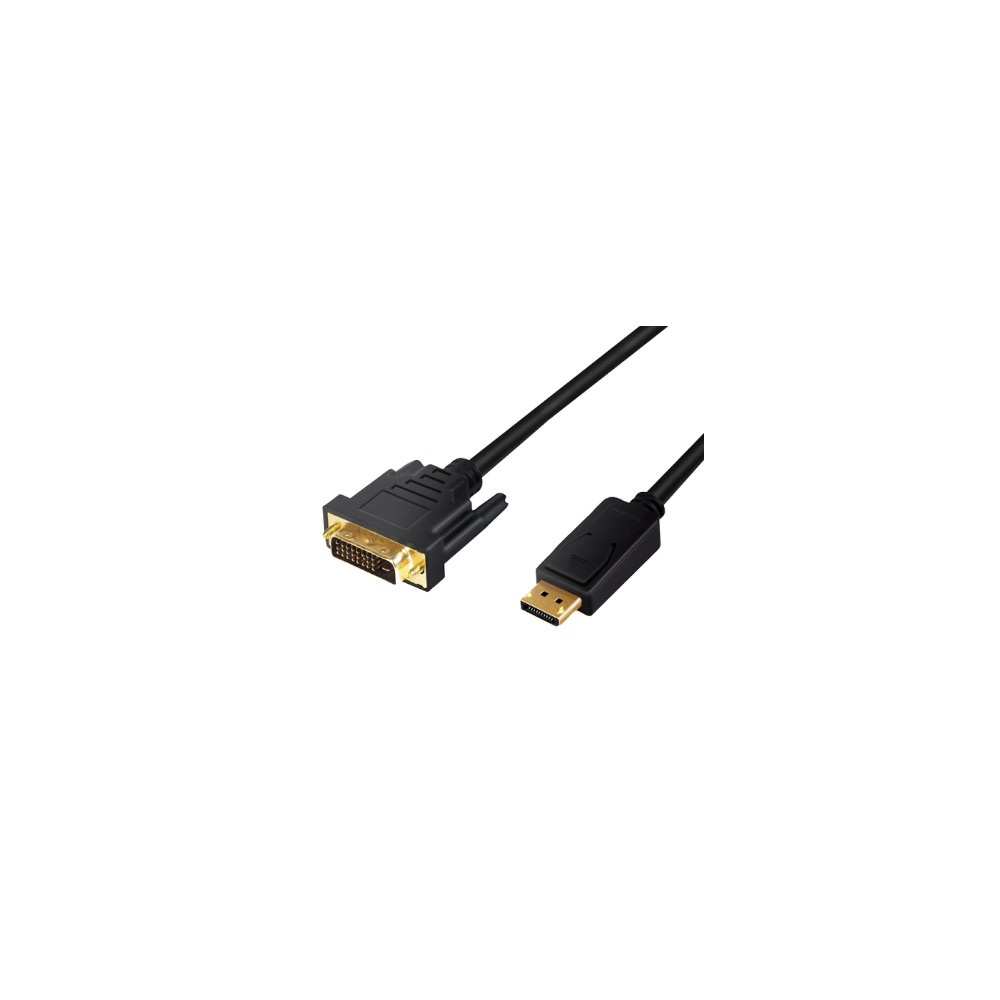 Produktbild för LogiLink - videoadapterkabel - DisplayPort till DVI-D - 5 m