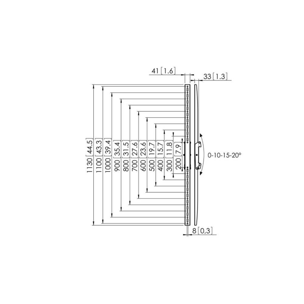 Produktbild för Vogel's Connect-It PFS 3311 monteringskomponent - för LCD-display - svart