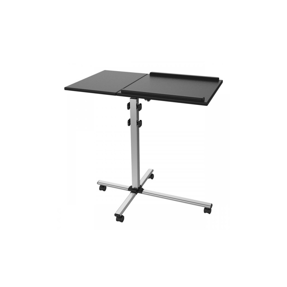 Produktbild för SBOX PFS-2, Multimediavagn, Svart, Silver, MDF, PVC, Stål, P...