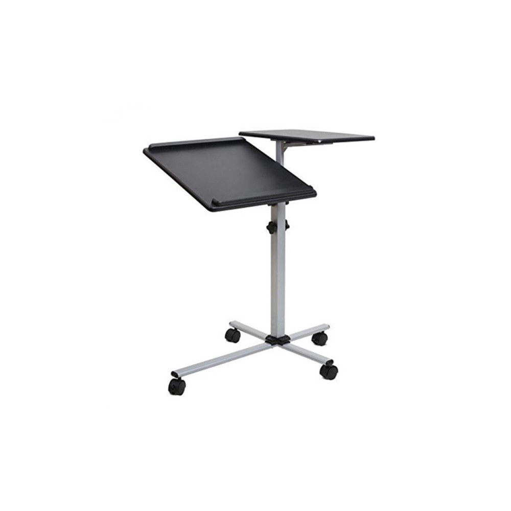 Produktbild för SBOX PFS-2, Multimediavagn, Svart, Silver, MDF, PVC, Stål, P...