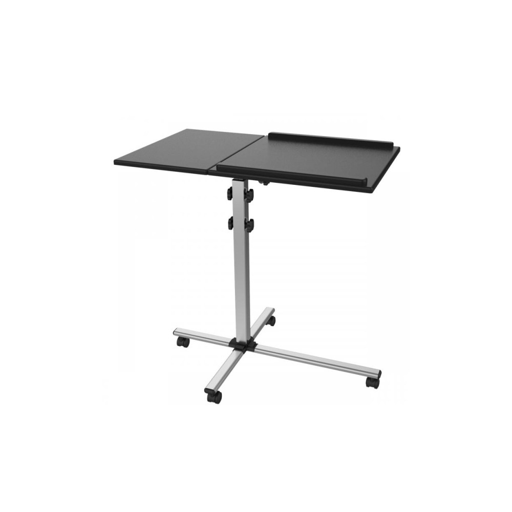 Produktbild för SBOX PFS-2, Multimediavagn, Svart, Silver, MDF, PVC, Stål, P...