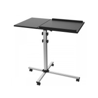 Produktbild för SBOX PFS-2, Multimediavagn, Svart, Silver, MDF, PVC, Stål, P...