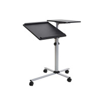 Produktbild för SBOX PFS-2, Multimediavagn, Svart, Silver, MDF, PVC, Stål, P...
