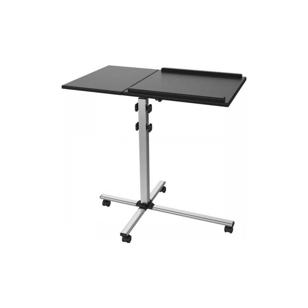 Produktbild för SBOX PFS-2, Multimediavagn, Svart, Silver, MDF, PVC, Stål, P...