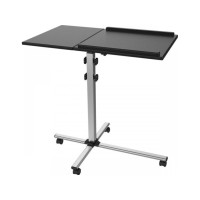 Produktbild för SBOX PFS-2, Multimediavagn, Svart, Silver, MDF, PVC, Stål, P...