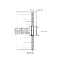 Produktbild för Vogel's Professional PFS 3308 monteringskomponent - för platt panel - svart