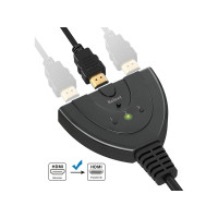 Produktbild för TECHly IDATA HDMI-3F30 - video-/ljudomkopplare - 3 portar