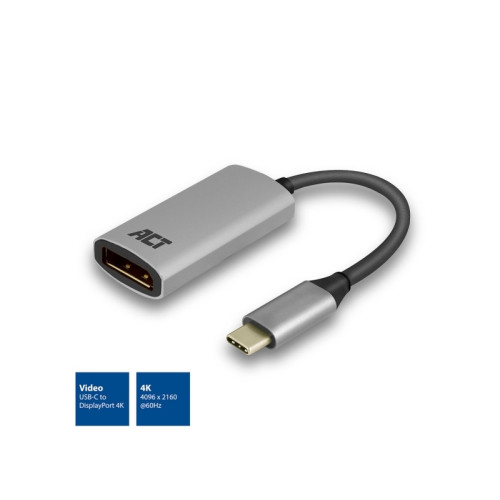 ACT ACT - videokort - USB-C till DisplayPort - 15 cm