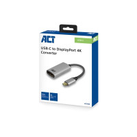 Produktbild för ACT - videokort - USB-C till DisplayPort - 15 cm