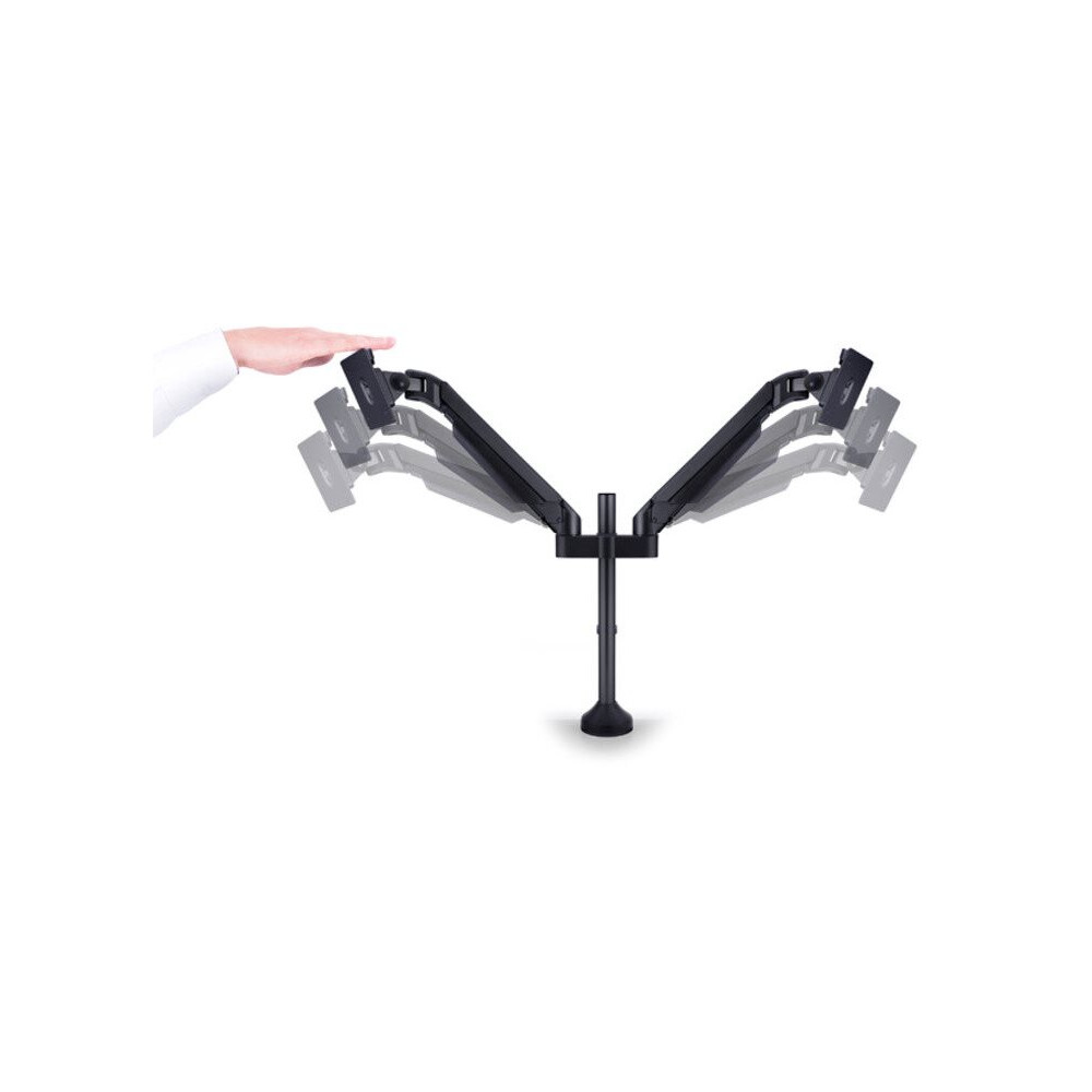 Produktbild för Multibrackets M VESA Gas Lift Arm Dual monteringssats - för 2 LCD-bildskärmar - svart