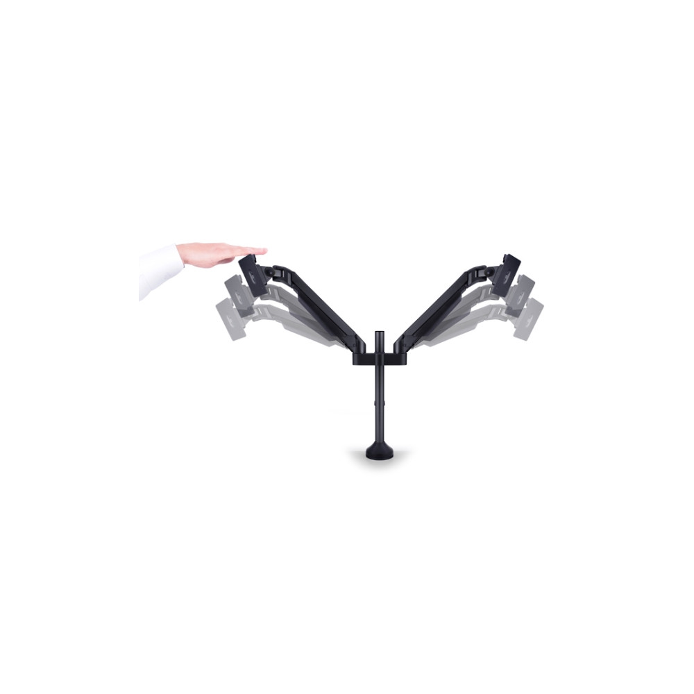 Produktbild för Multibrackets M VESA Gas Lift Arm Dual monteringssats - för 2 LCD-bildskärmar - svart