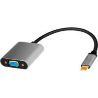 Produktbild för LogiLink - USB/VGA-adapter - USB-C till HD-15 (VGA) - 15 cm