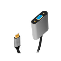 Produktbild för LogiLink - USB/VGA-adapter - USB-C till HD-15 (VGA) - 15 cm