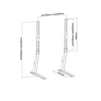 Produktbild för MyWall väggstativ för skärm upp till 35 kg / 70" / VESA 600...