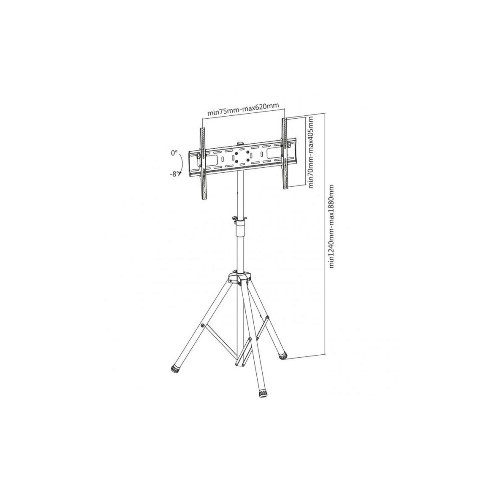 Produktbild för SBOX FST-846, 35 kg, 94 cm (37"), 177,8 cm (70"), 600 x 400...