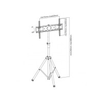 Produktbild för SBOX FST-846, 35 kg, 94 cm (37"), 177,8 cm (70"), 600 x 400...