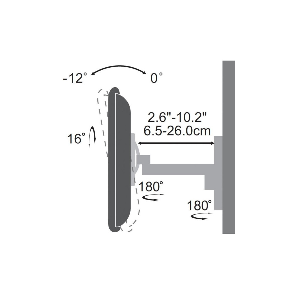 Produktbild för SBOX LCD-2901 monteringssats - för platt panel