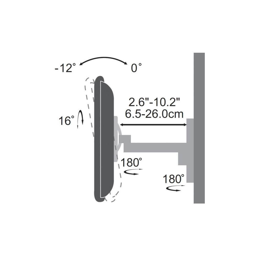 Produktbild för SBOX LCD-2901 monteringssats - för platt panel