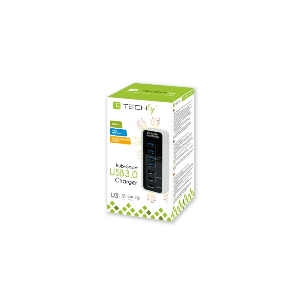 Produktbild för Techly IUSB3-TLYBV7, USB 2.0, USB 3.2 Gen 1 (3.1 Gen 1) Typ-...