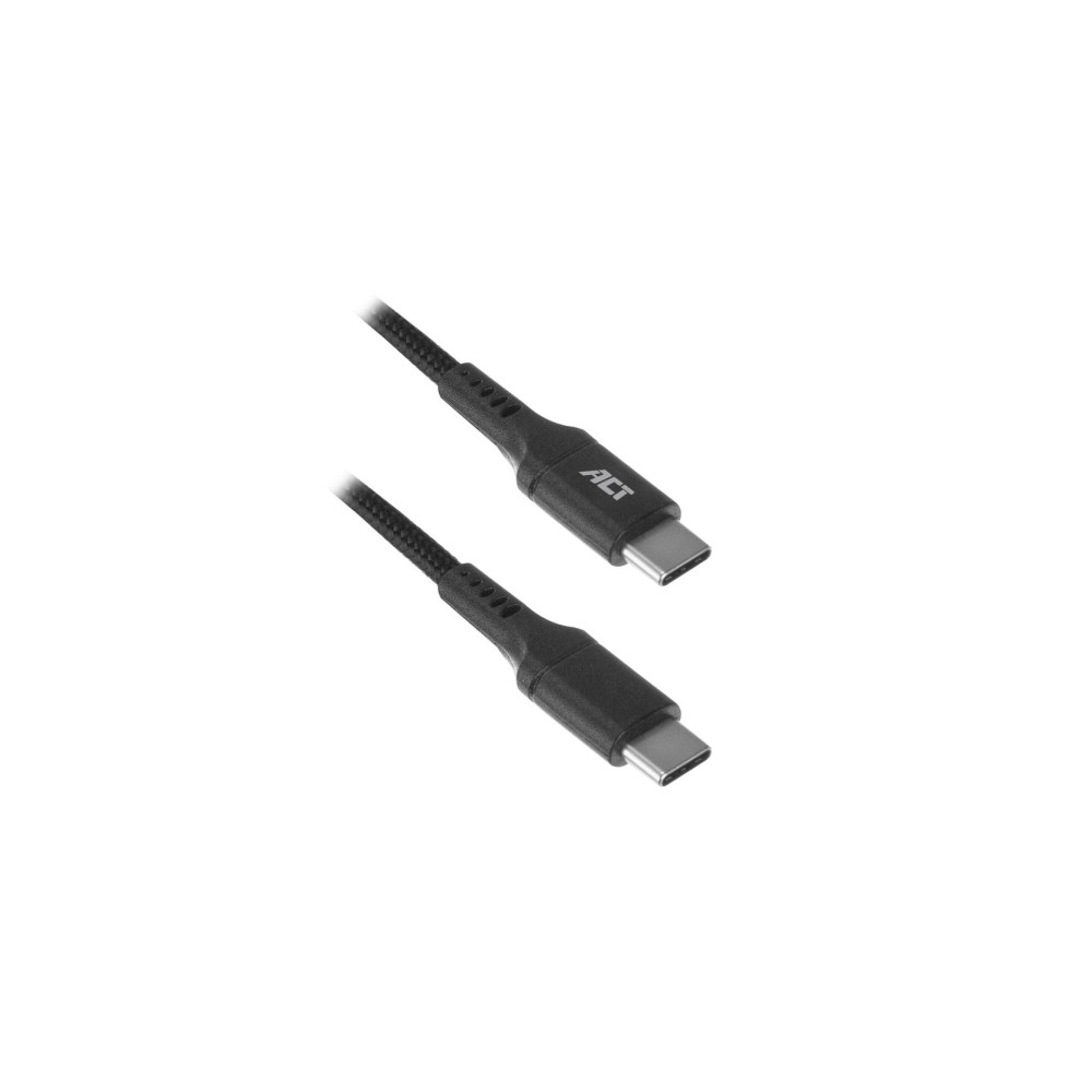 Produktbild för ACT - USB typ C-kabel - 24 pin USB-C till 24 pin USB-C - 1 m
