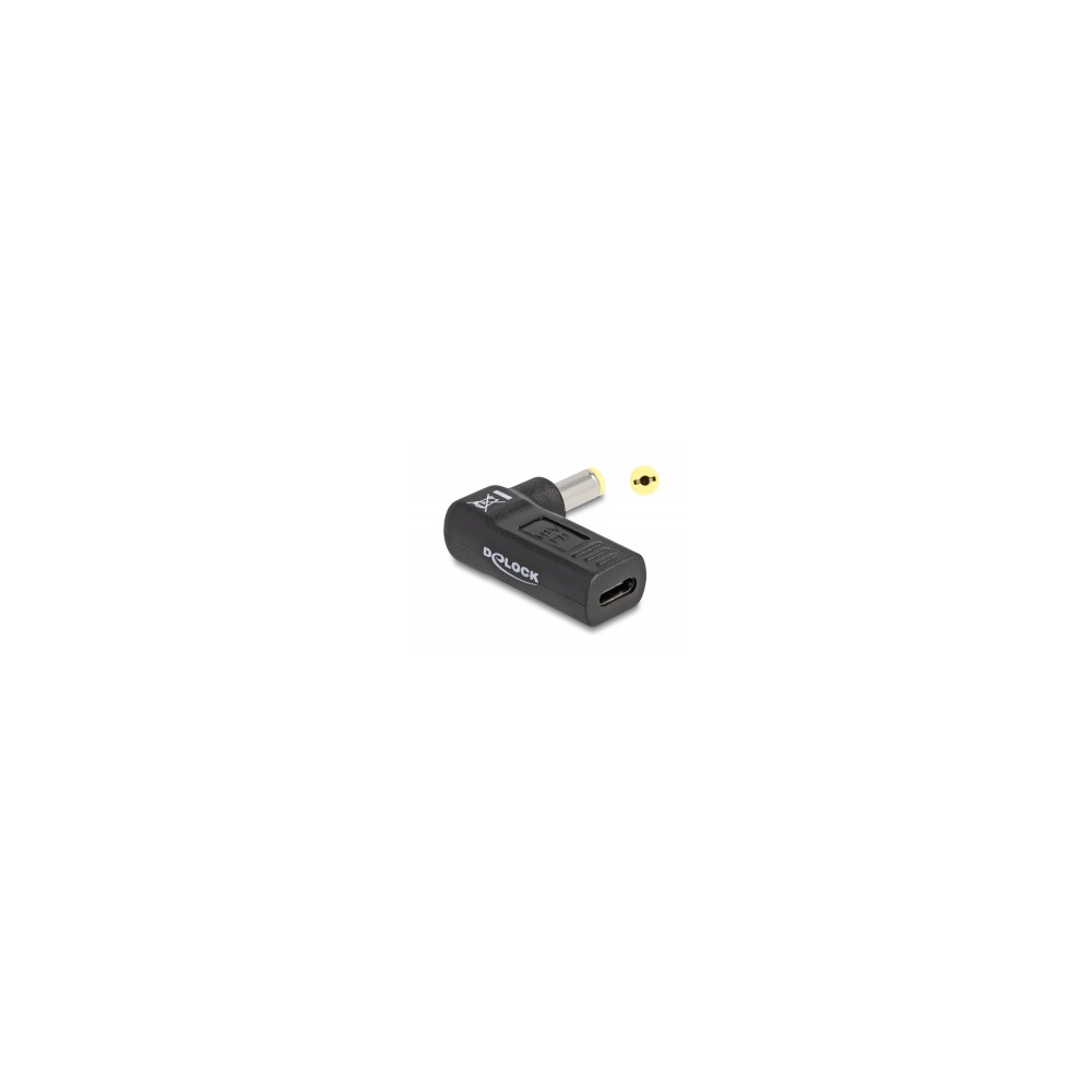 Produktbild för Delock - strömadapter - USB-C till DC-jack 5,5 x 1,7 mm