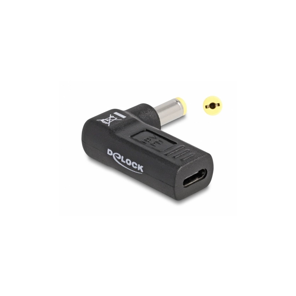 Produktbild för Delock - strömadapter - USB-C till DC-jack 5,5 x 1,7 mm