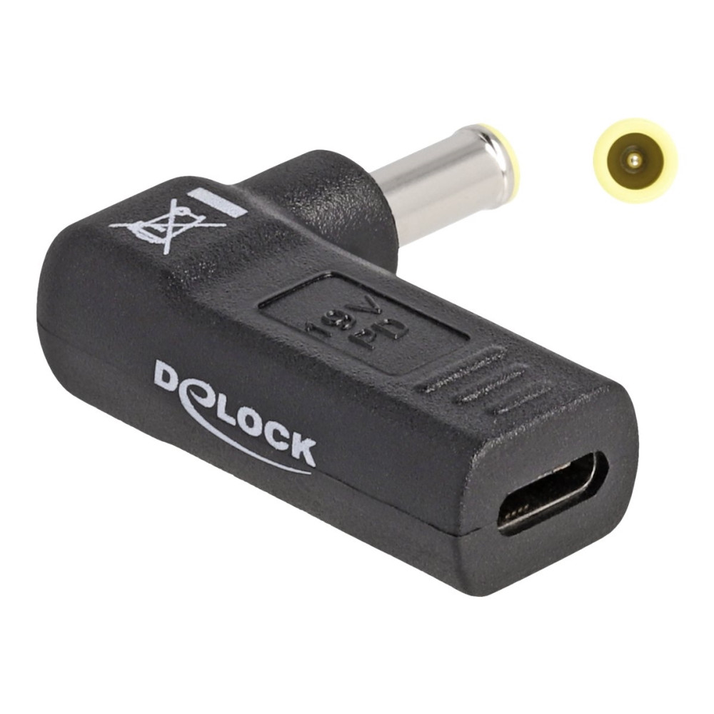 Produktbild för Delock - strömadapter - USB-C till DC-jack 5,5 x 3,0 mm