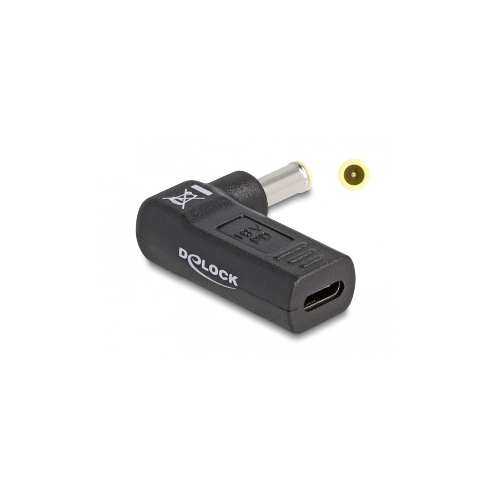 Produktbild för Delock - strömadapter - USB-C till DC-jack 5,5 x 3,0 mm