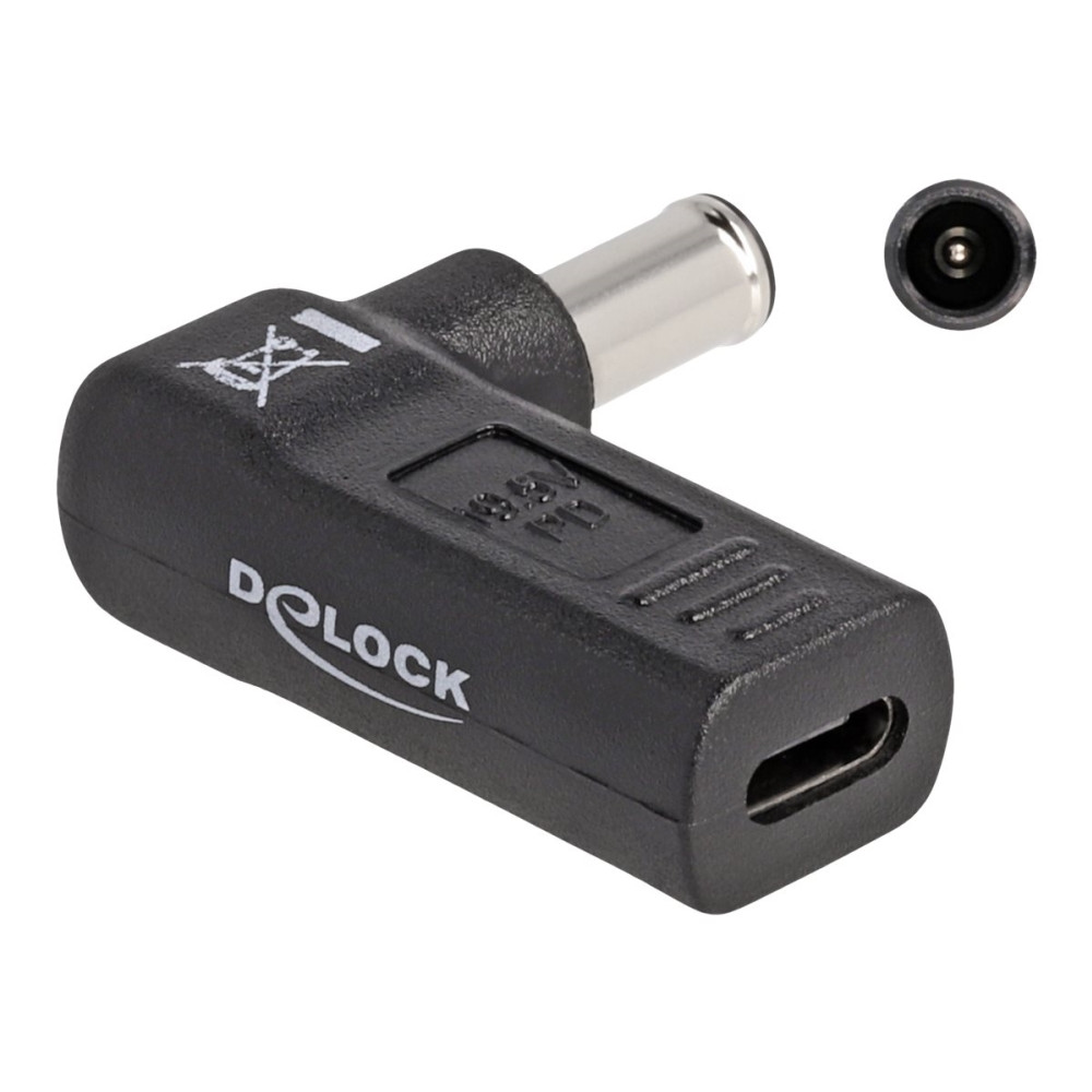 Produktbild för Delock - strömadapter - USB-C till DC-jack 6,0 x 4,3 mm