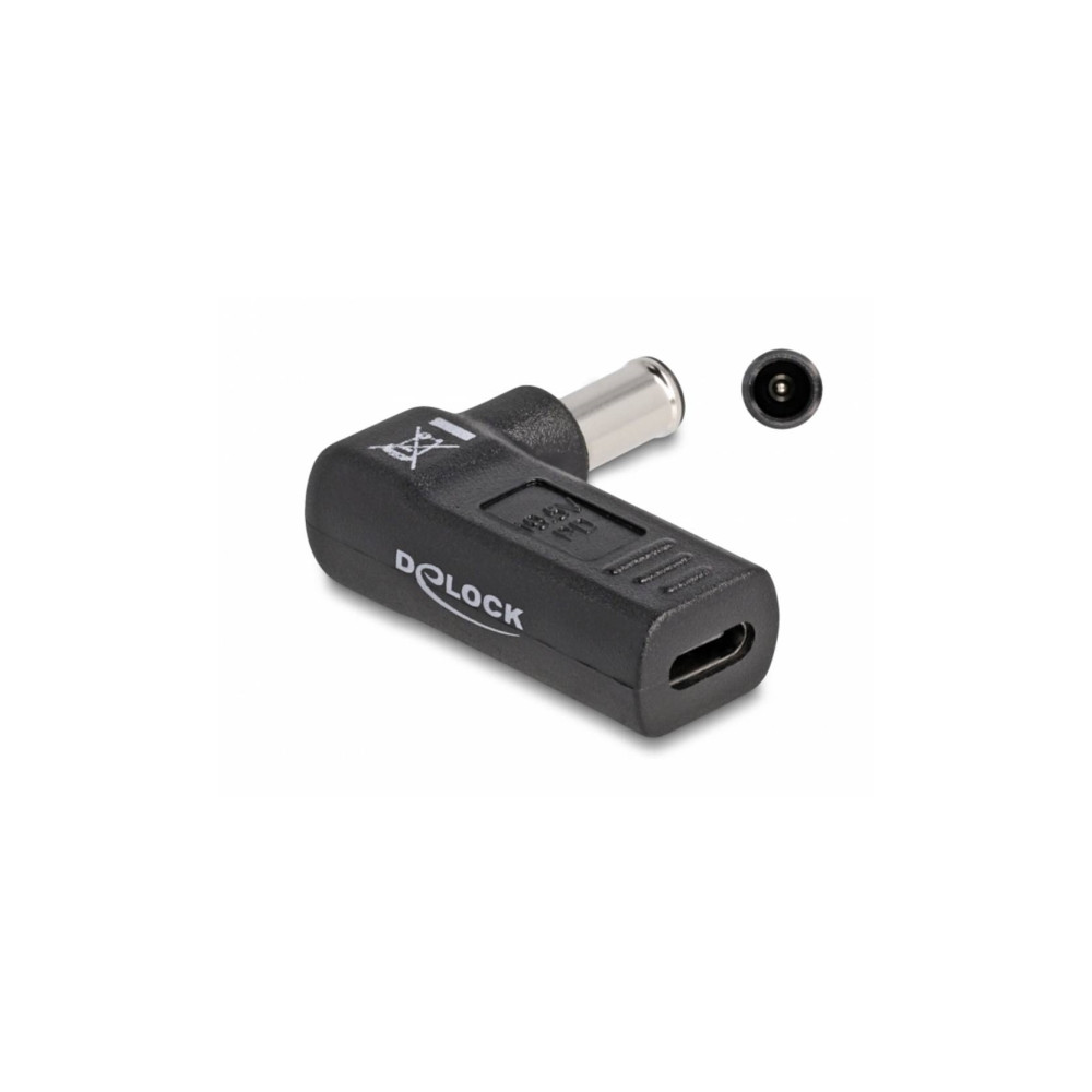 Produktbild för Delock - strömadapter - USB-C till DC-jack 6,0 x 4,3 mm
